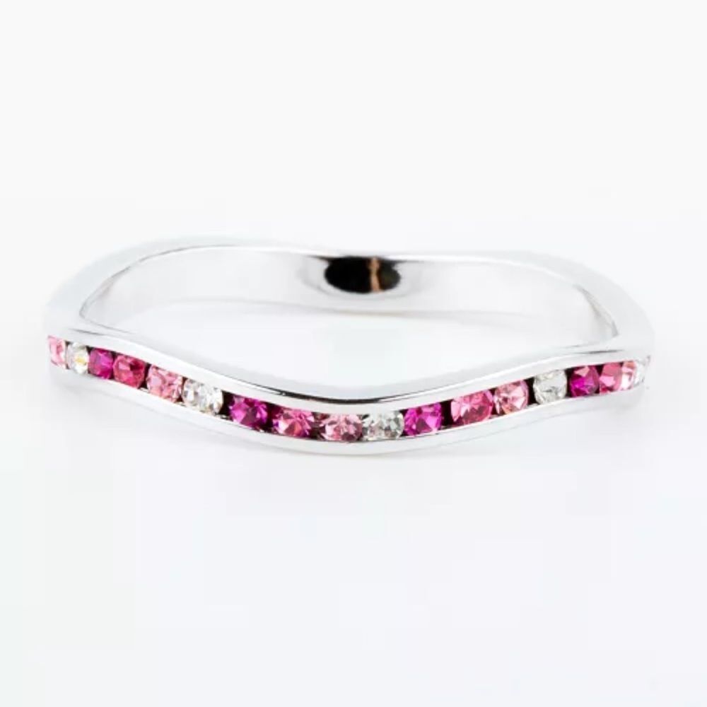 Macy's
Pink Multi Crystal Stackable ring in Sterling Silver Size5